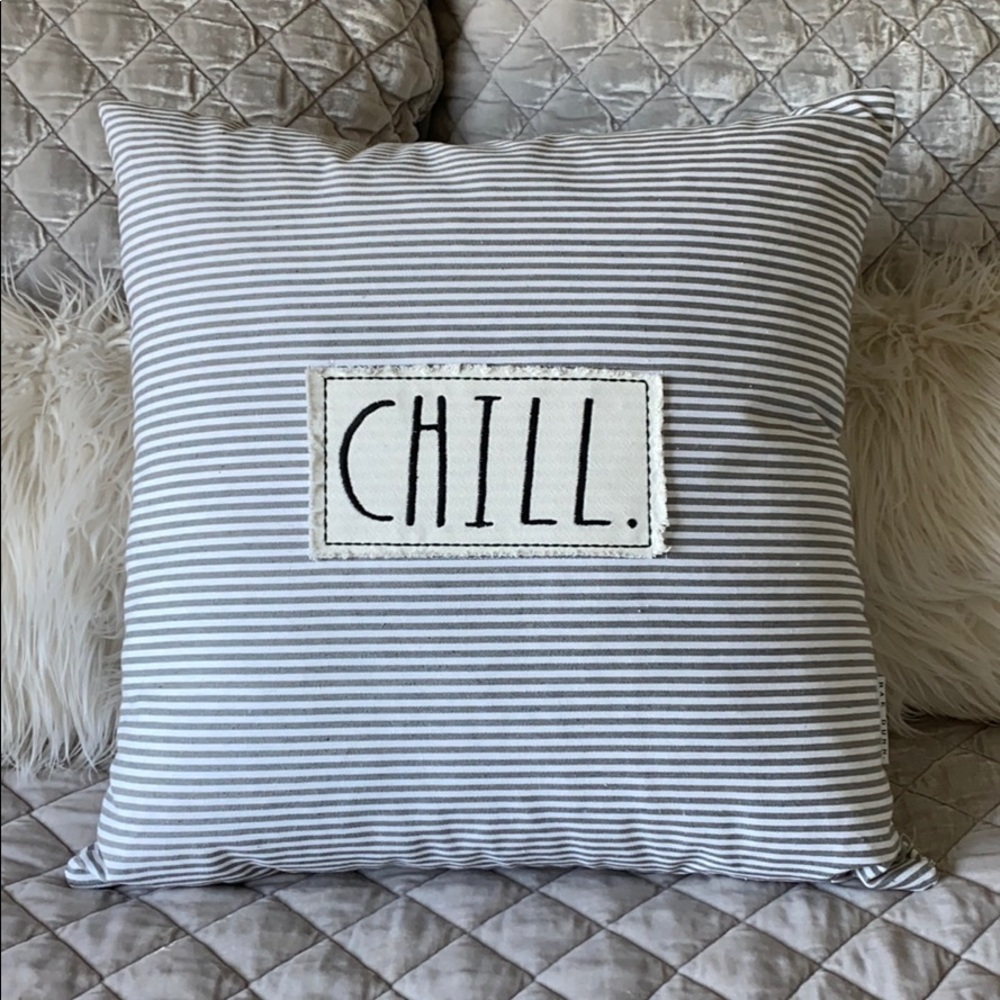 Rae Dun “Chill” 20x20 Striped Pillow